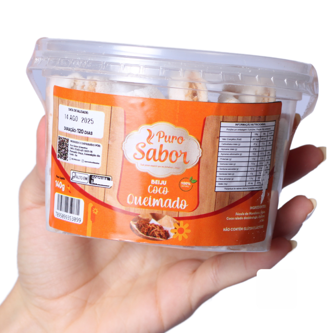 BEIJU DE TAPIOCA COCO QUEIMADO (140g)